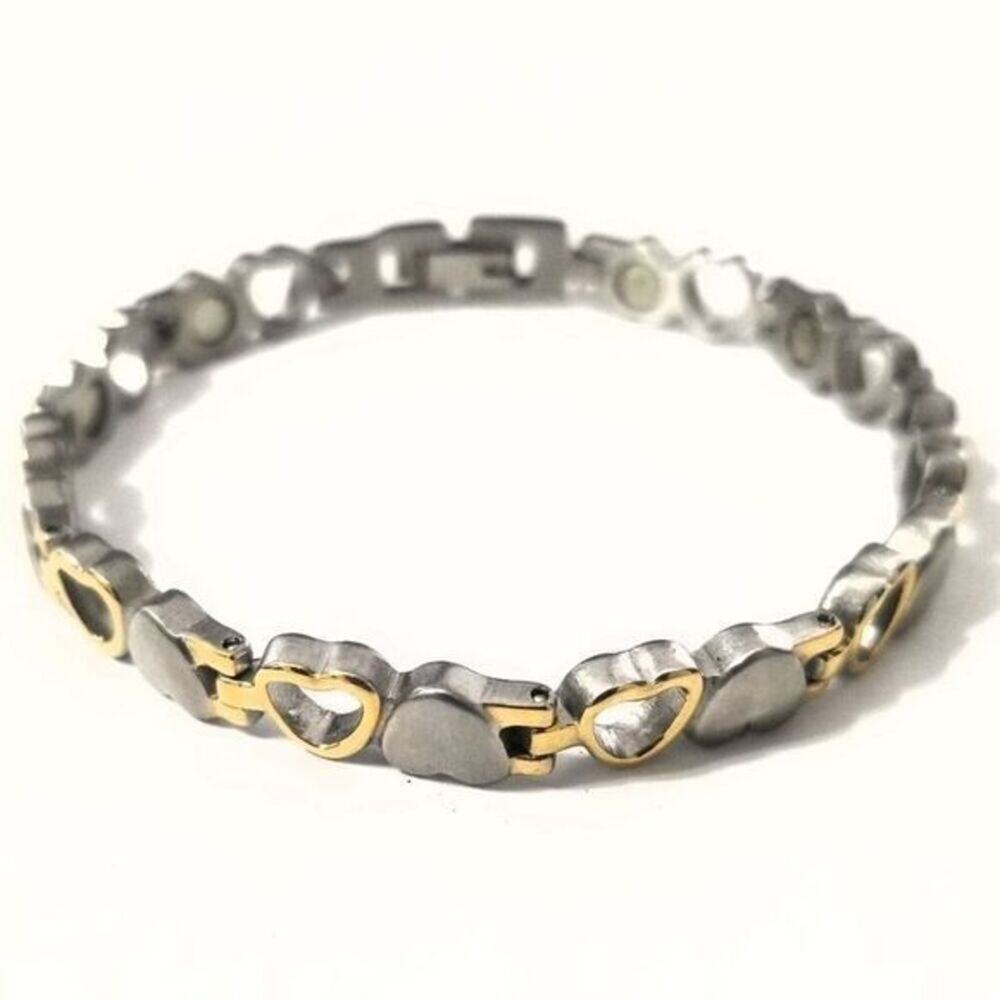 New stainless steel magnetic heart bracelet 7.5